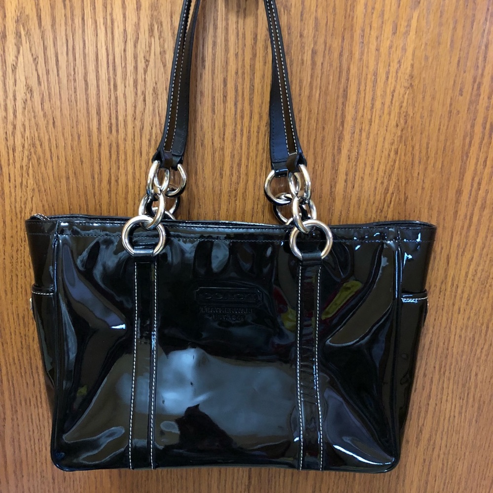 Coach black shoulder bag